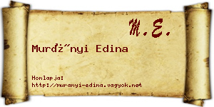 Murányi Edina névjegykártya